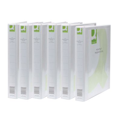 Presentation 2 D-Ring Binder A4 25mm White