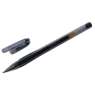 Pilot G-1 07 Gel Ink Rollerball Pen Rubber Grip Medium Black