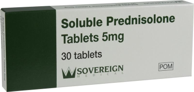 [AMB] (POM) Prednisolone - 5mg - 5mg Soluble Tablets - (Pack 30)