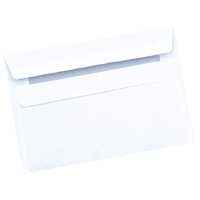 C6 White Plain Envelopes C6 White Plain Envelopes 80gsm, Self Seal