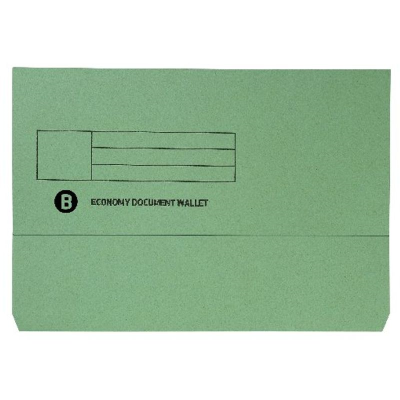 A4 Document Wallets Green