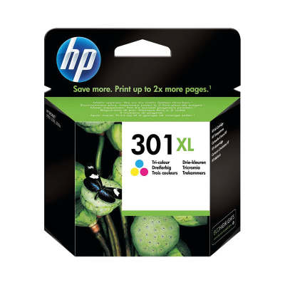 HP No.301XL High Capacity Ink Cartridge Tri-Colour