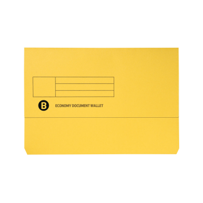 Foolscap Yellow Document Wallet