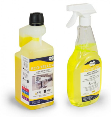 Easy Dose Manual Dosing System Degreaser & Floor Cleaner 1 Litre (Yellow)