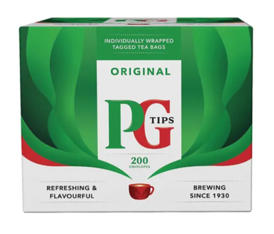 PG Tips Original Tea Bag Envelope (Pack of 200)