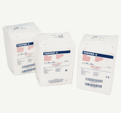 Non-Sterile 4 Ply Topper 8 Swabs 5cm x 5cm