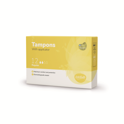 Interlude Applicator Tampons Regular Boxed x12