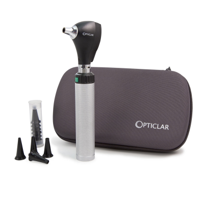 Opticlar S1 LED Otoscope with Lithium USB Handle in Zip Case