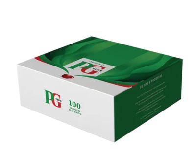 PG Tips One Cup Tagged Tea Bags (Pack of 100)