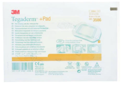 3M Tegaderm + Pad Film Dressing with Non-Adherent Pad 9cm x 10cm