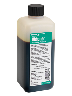 [AMB] (P) Videne Alcoholic Tincture - 500ml - 500ml Bottle - (Pack 1)