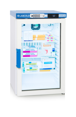 LABCOLD RLDG0219 Fridge (66 Litres) Glass Door & Digital Lock