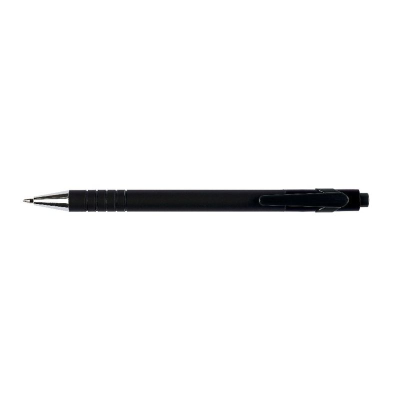 Soft Grip Retractable Ballpoint Pen Black