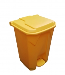 70 Litre Step-On Container Yellow