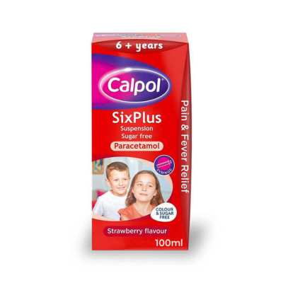 [AMB] (P) Calpol Six Plus, Sugar-Free - 250mg/5ml - 100ml Suspension (Pack of 1)