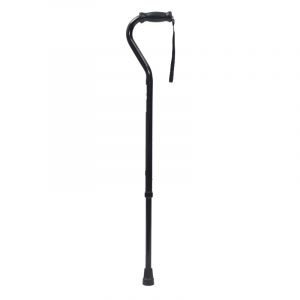 Offset Handle Cane - Soft Grip In Black