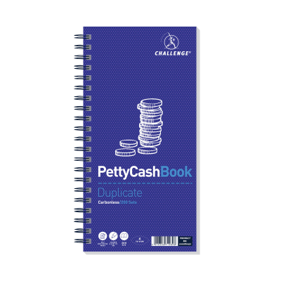 Challenge Petty Cash Book 200 Duplicate Slips 280x141mm