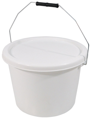 Commode Bucket and Lid, 10 Litre