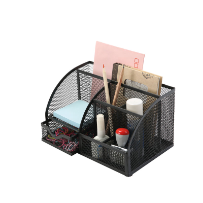 Mesh Desk Organiser Black