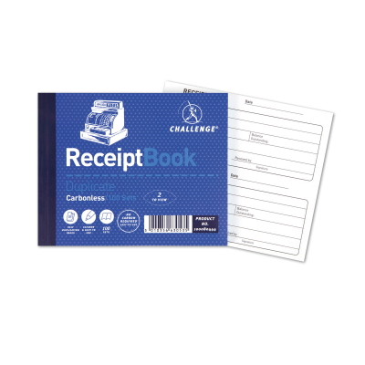 Challenge Duplicate Receipt Book 100 Sets 105x130mm