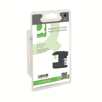 Q-Connect Brother LC223BK Compatible Inkjet Cartridge Black LC223BK-COMP