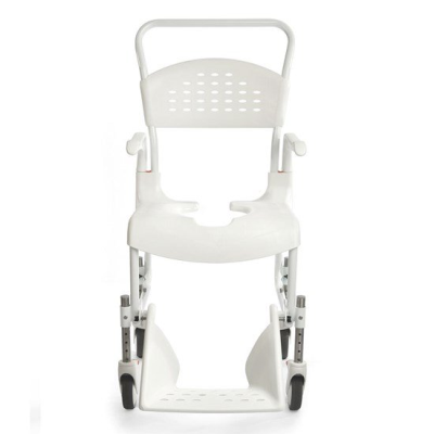 Etac Clean Shower Commode - White 49 cm - 4 Lockable Castors