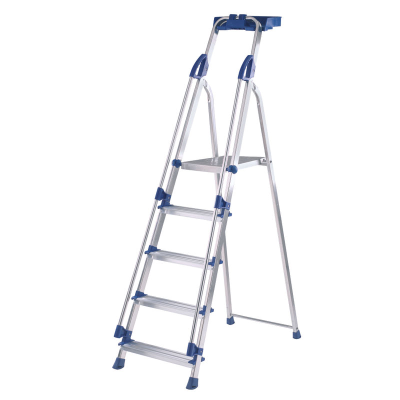 Folding Aluminium Ladder 5 Non Slip Steps