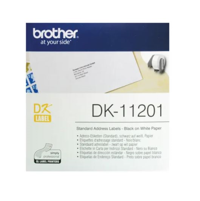 Brother Black on White Paper Standard Address Labels