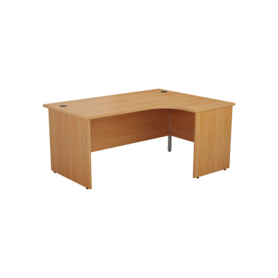 Panel Right Hand Radial Desk 1800X1200 Beech