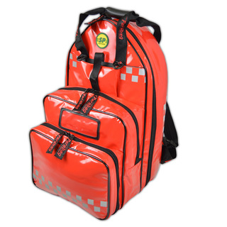 Parabag First Responder AED & Oxygen Backpack Red TPU