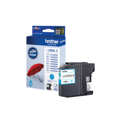 Brother Cyan Ink Cart Xl Lc225Xlc