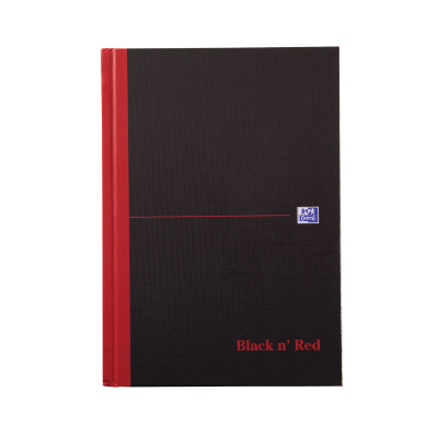 Black n Red A5 A-Z Hardback Notebook