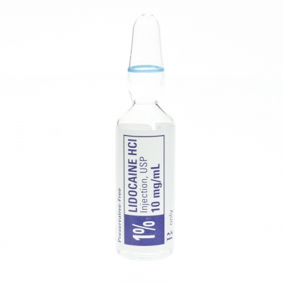 [AMB] (POM) Lidocaine - 1% - 20mg/2ml Ampoules - (Pack 10)