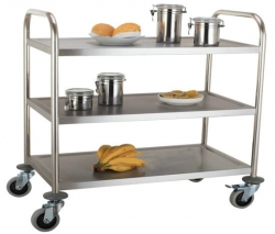 3 Tier Stainless Steel Trollies 825 x 405 x 710mm