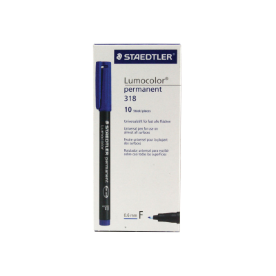 Staedtler Lumocolour Pen Permanent Fine Blue