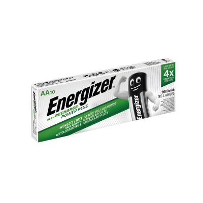 Energizer Power Plus Rechargeable Batteries AA (pack of 10)