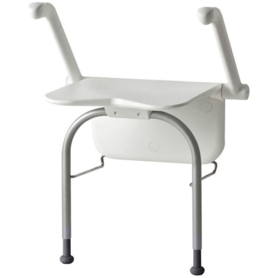 Relax Shower Seat with Arm and Leg Support White