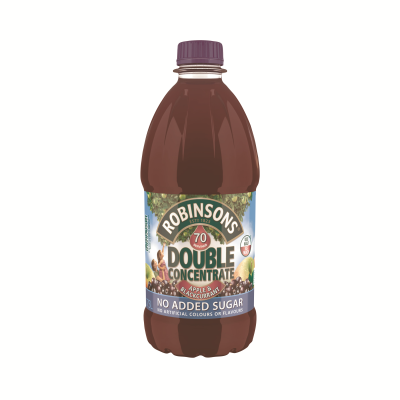 Robinsons NAS Double Concentrate Apple and Blackcurrant 1.75L