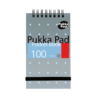 Pukka Pad Ruled Wirebound Pocket Notebook 100 Pages A7 Metallic