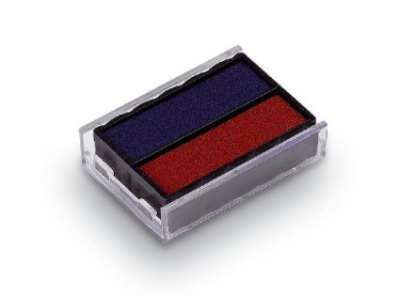 Trodat 4850 Replacement Stamp Pad, 2 Colour Red/Blue