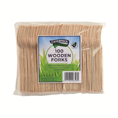 Caterpack Enviro Wooden Forks