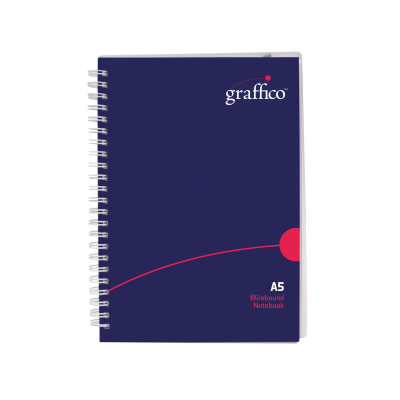 Graffico Hard Cover Wirebound Notebook 160 Pages A5