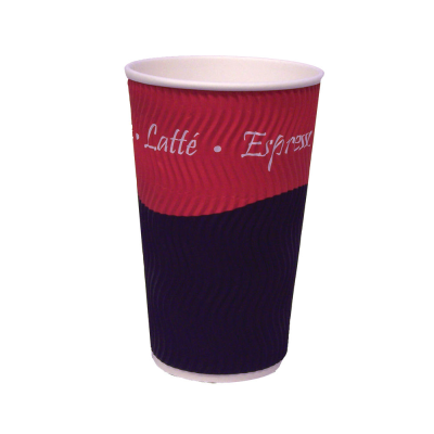 25cl Rippled Wall Hot Cups (Pack of 25)