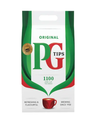 PG Tips One Cup Square Teabags (Pack of 1100)