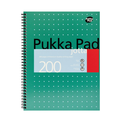 Pukka Pad Ruled Wirebound Metallic Jotta Notebook 200 Pages A4