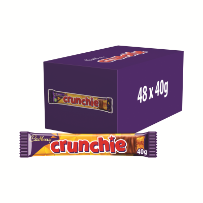 Cadbury Crunchie Milk Chocolate/Honeycomb Bar 40g