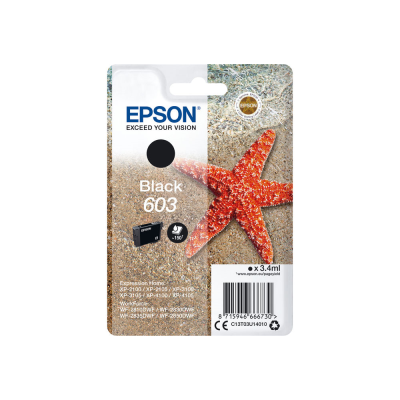 Epson 603 Ink Cartridge Starfish Black C13T03U14010