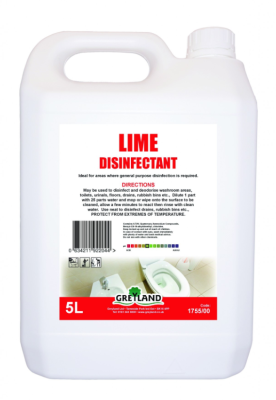 Lime Disinfectant Liquid 5 Litre - Multipack (x4)