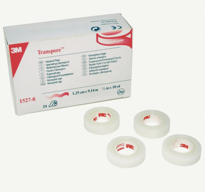 Transpore Tape 1.25cm x 9m