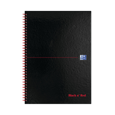 Black n' Red Wirebound A-Z Hardback Notebook A4